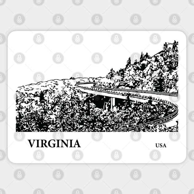 Virginia USA Sticker by Lakeric